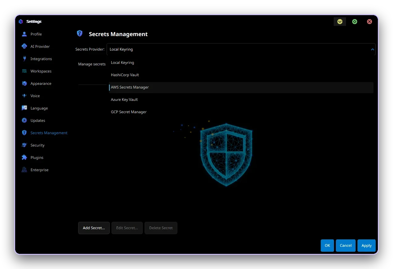 Secrets management providers